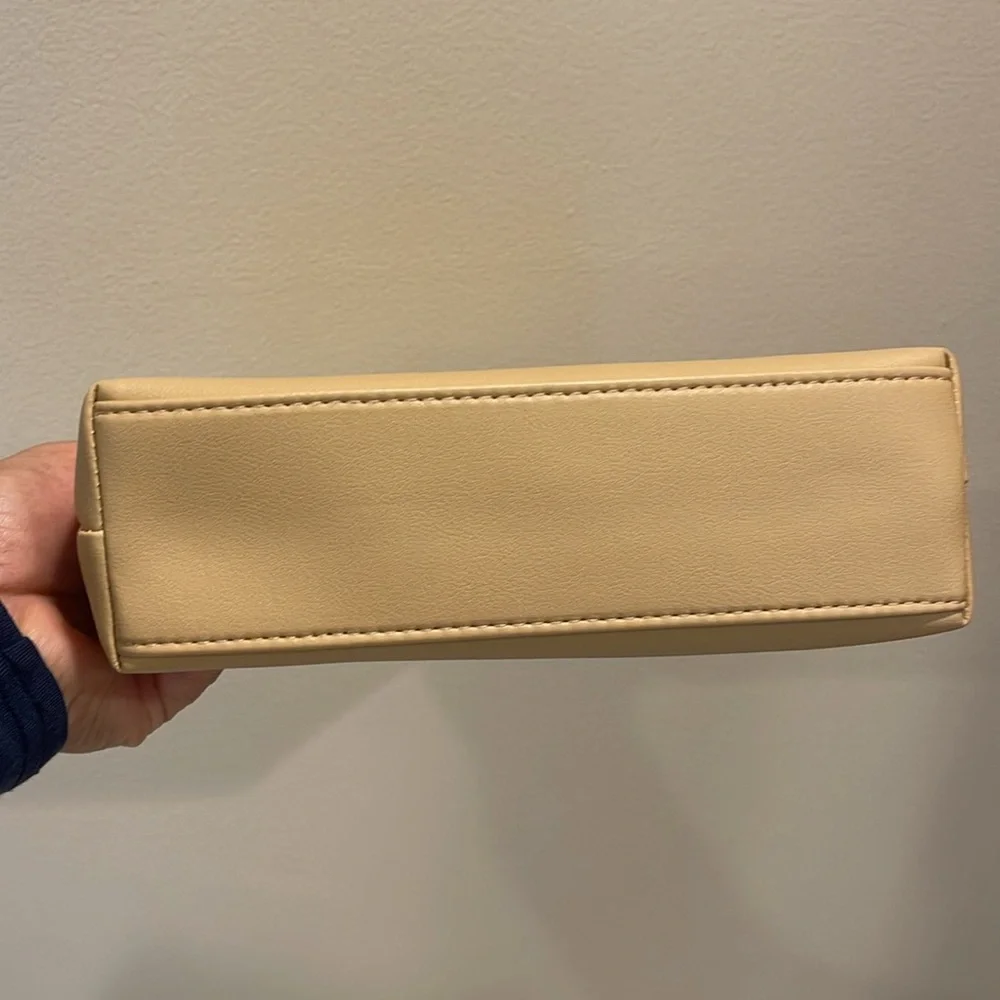 Christian Lacroix Beige leather Cosmetic Bag Trio